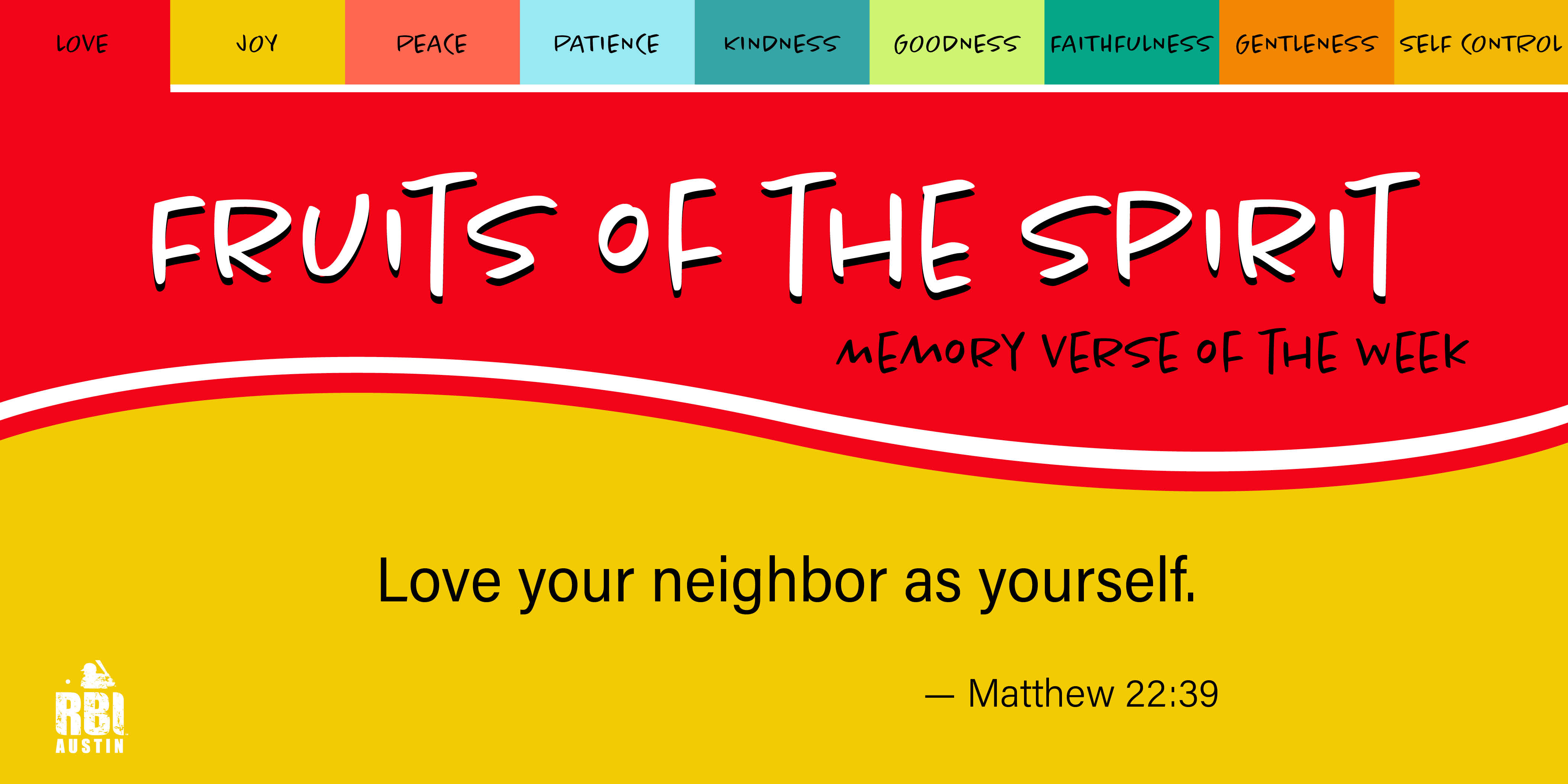 Fruits of the Spirit: Love